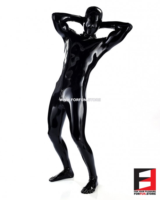 LATEX ZENTAI SUIT - Black Latex 0.3mm Thickness