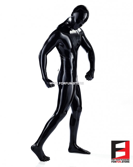 LATEX ZENTAI SUIT - Black Latex 0.3mm Thickness