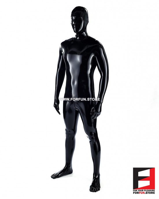 LATEX ZENTAI SUIT - Black Latex 0.3mm Thickness