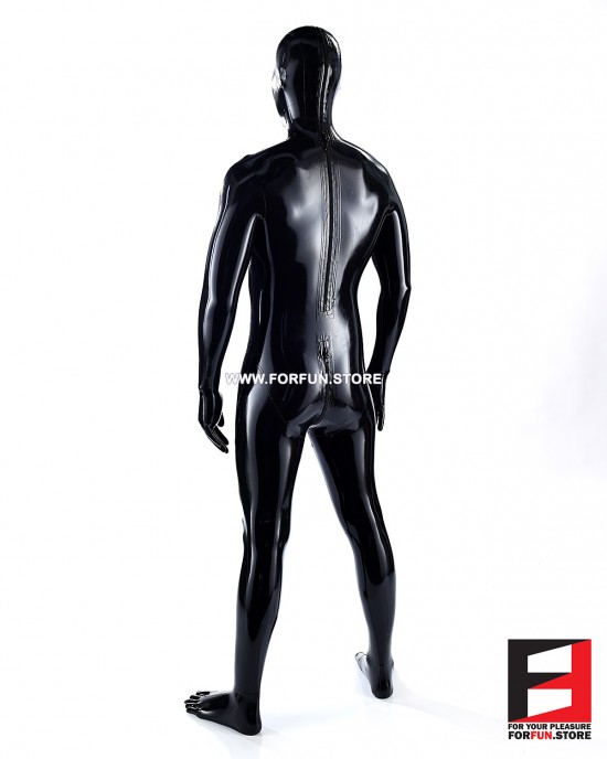 LATEX ZENTAI SUIT - Black Latex 0.3mm Thickness