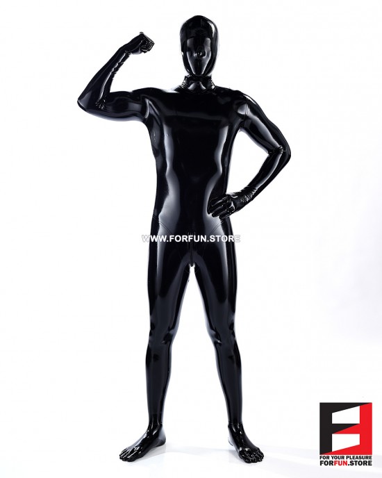LATEX ZENTAI SUIT - Black Latex 0.3mm Thickness