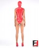 LATEX SLEEVELESS BODYSUIT WITH MASK WOMEN BS10-MAD-W