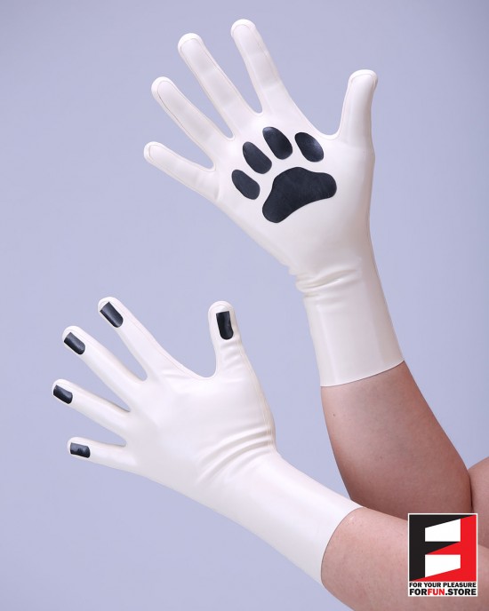 LATEX PUPPY GLOVES SHORT GLCL-PD01