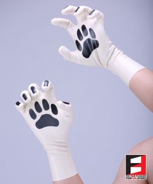 LATEX PUPPY GLOVES SHORT GLCL-PD01