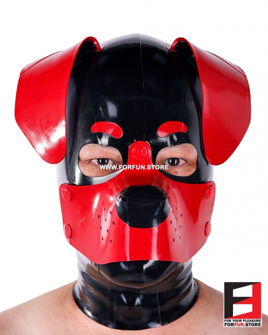 LATEX PUPPY FOLDED EARS MASK MA-D01B | IN-STOCK LATEX PUPPY FOLDED EARS MASK MA-D01B | IN-STOCK