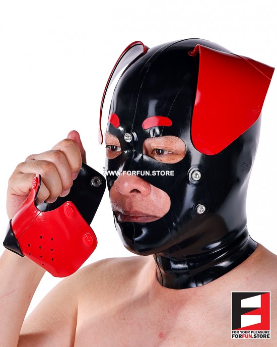 LATEX PUPPY FOLDED EARS MASK MA-D01B | IN-STOCK LATEX PUPPY FOLDED EARS MASK MA-D01B | IN-STOCK