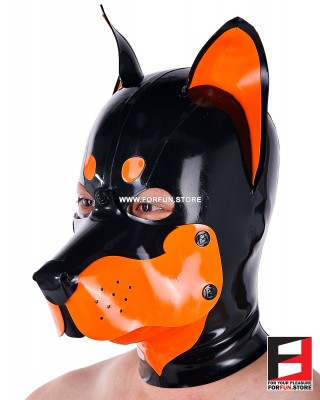 LATEX DOBERMAN MASK MA-D02C