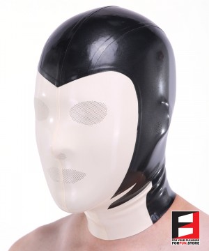 LATEX MASK LASER PERFORATE TWO COLORS MAA-L01C