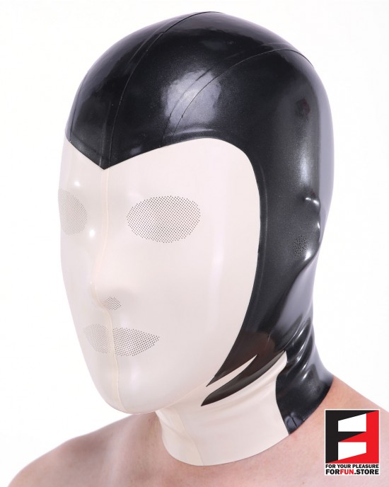 LATEX MASK LASER PERFORATE TWO COLORS MAA-L01C