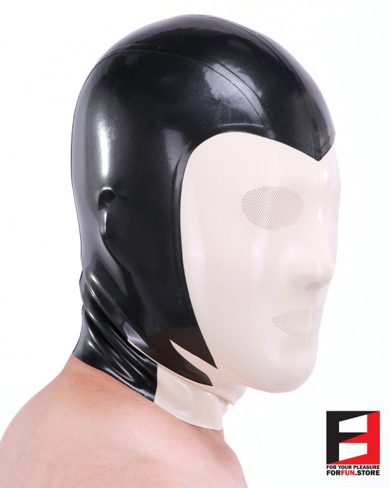 LATEX MASK LASER PERFORATE TWO COLORS MAA-L01C