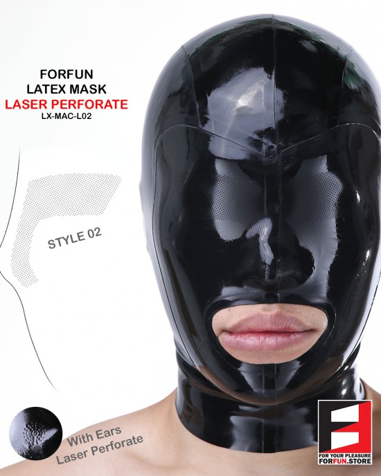 LATEX MASK LASER PERFORATE MAC-L02