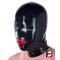 LATEX MASK LASER PERFORATE WITH MOUTH SHEATH MACS-L01