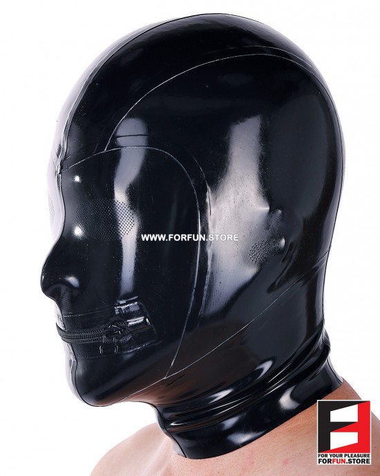 LATEX MASK LASER PERFORATE WITH MOUTH ZIPPER MAG-L01 LATEX MASK LASER PERFORATE WITH MOUTH ZIPPER MAG-L01