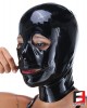 LATEX MASK EYES OPEN & MOUTH ZIP MAJ