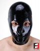 LATEX MASK EYES OPEN & MOUTH ZIP MAJ