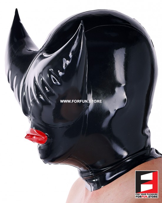 LATEX REBREATHER MASK WITH MOUTH SHEATH MARS-V2
