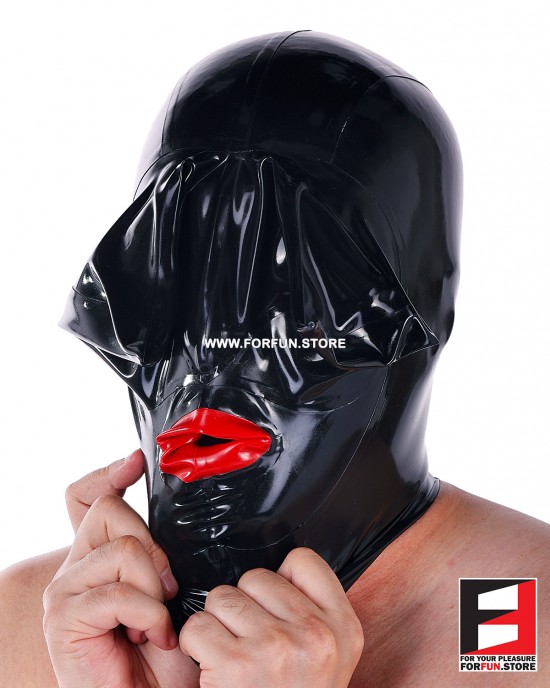 LATEX REBREATHER MASK WITH MOUTH SHEATH MARS-V2