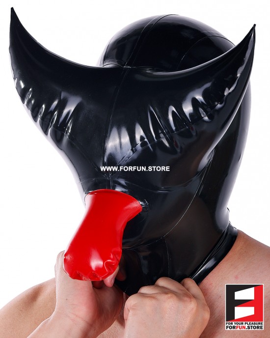 LATEX REBREATHER MASK WITH MOUTH SHEATH MARS-V2