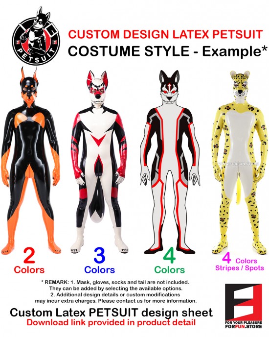 CUSTOM DESIGN LATEX PETSUIT CUSTOM DESIGN LATEX PETSUIT
