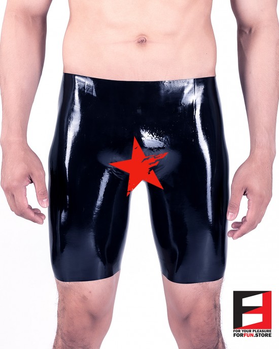 RUBBER SHORTS OPEN CROTCH MEN RR191