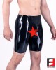 RUBBER SHORTS OPEN CROTCH MEN RR191