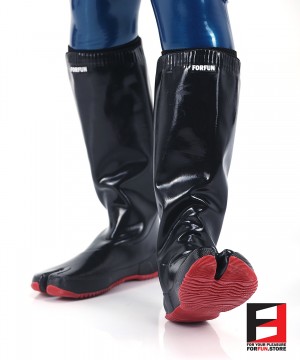 RUBBER TABI BOOTS - Red Sole