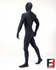 SPANDEX SHINY FUNSUIT WITH TOE SOCKS BLACK FS01