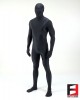 SPANDEX SHINY FUNSUIT WITH TOE SOCKS BLACK FS01