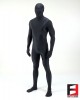 SPANDEX SHINY FUNSUIT WITH TOE SOCKS BLACK FS01