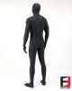 SPANDEX SHINY FUNSUIT WITH TOE SOCKS BLACK FS01