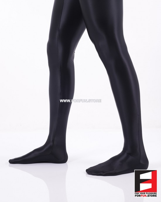 SPANDEX SLICK FUNSUIT BLACK FS02