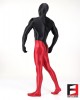 SPANDEX SLICK FUNSUIT BLACK&RED FS02B-0108