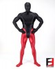 SPANDEX SLICK FUNSUIT BLACK&RED FS02B-0108