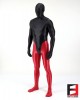 SPANDEX SLICK FUNSUIT BLACK&RED FS02B-0108