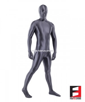 SPANDEX SLICK FUNSUIT GREY FS02 SPANDEX SLICK FUNSUIT GREY FS02