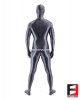 SPANDEX SLICK FUNSUIT GREY FS02
