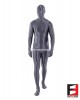SPANDEX SLICK FUNSUIT GREY FS02