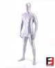 SPANDEX SLICK FUNSUIT SILVER FS02