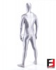 SPANDEX SLICK FUNSUIT SILVER FS02