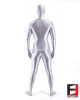 SPANDEX SLICK FUNSUIT SILVER FS02