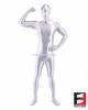 SPANDEX SLICK FUNSUIT SILVER FS02