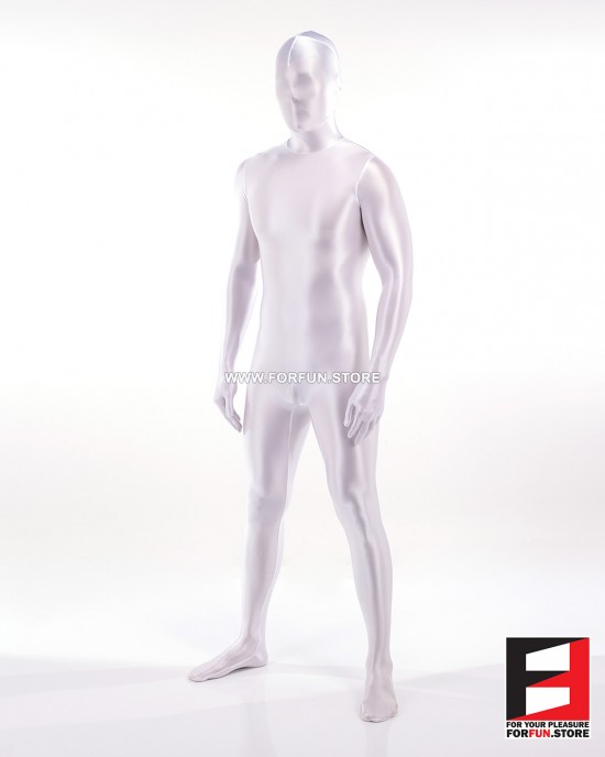 SPANDEX SLICK FUNSUIT WHITE FS02