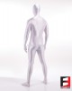 SPANDEX SLICK FUNSUIT WHITE FS02