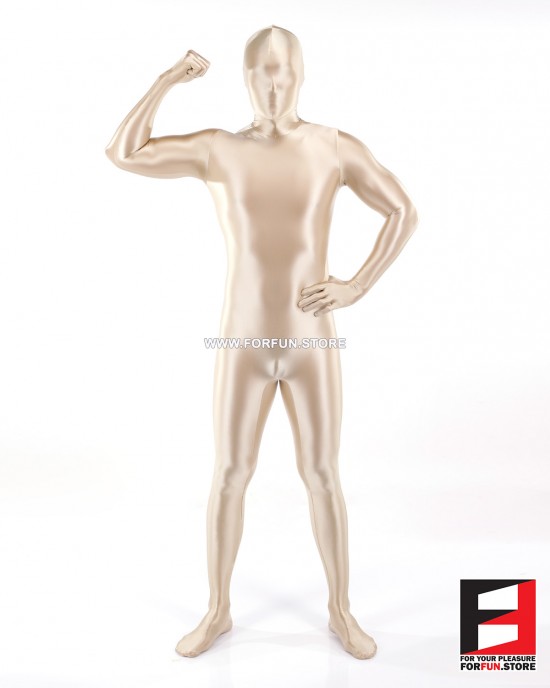 SPANDEX SLICK FUNSUIT SAND FS02