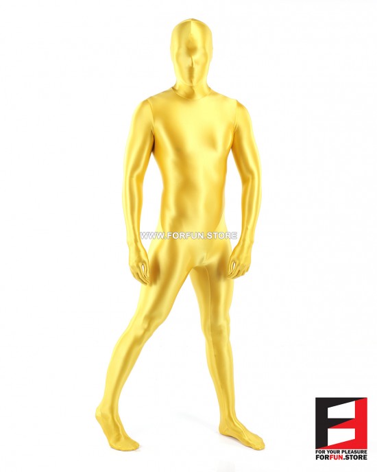 SPANDEX SLICK FUNSUIT YELLOW FS02