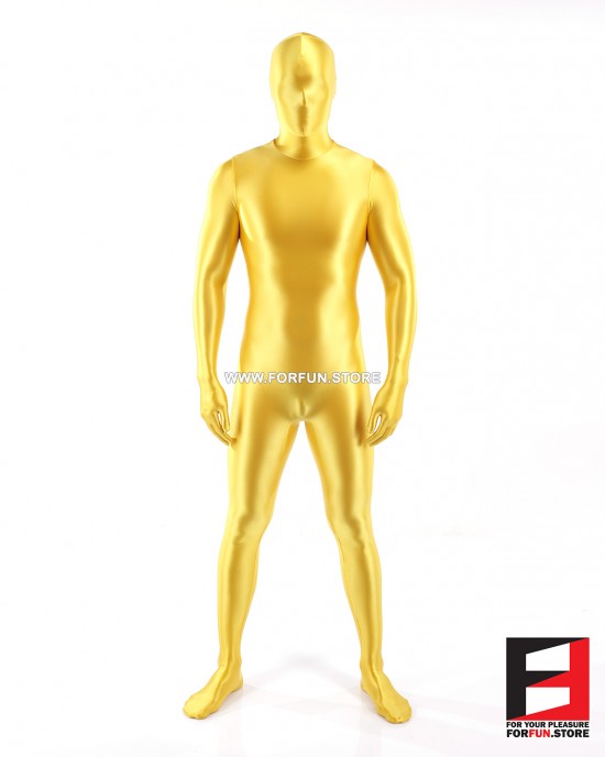 SPANDEX SLICK FUNSUIT YELLOW FS02