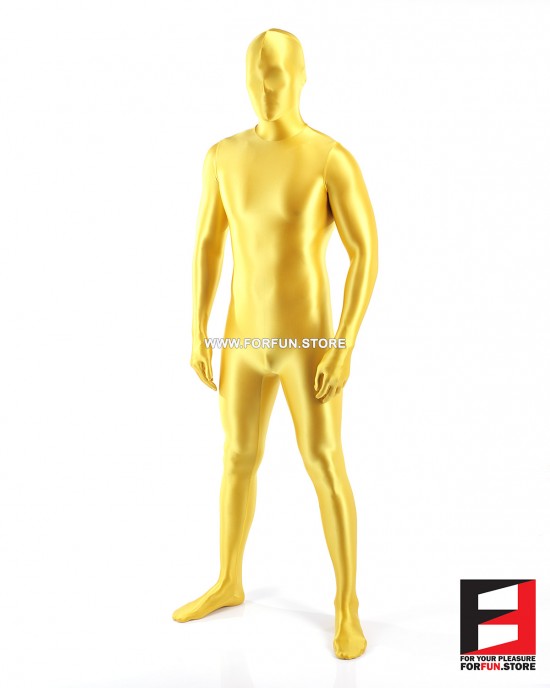 SPANDEX SLICK FUNSUIT YELLOW FS02