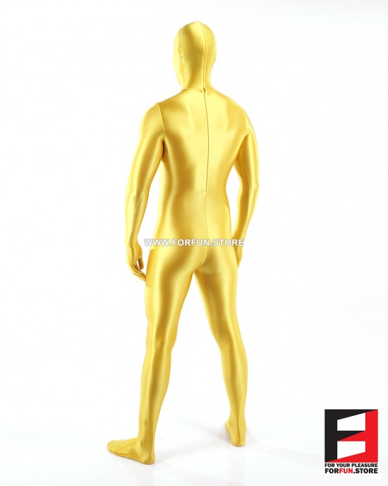 SPANDEX SLICK FUNSUIT YELLOW FS02