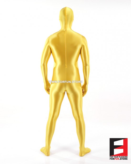 SPANDEX SLICK FUNSUIT YELLOW FS02