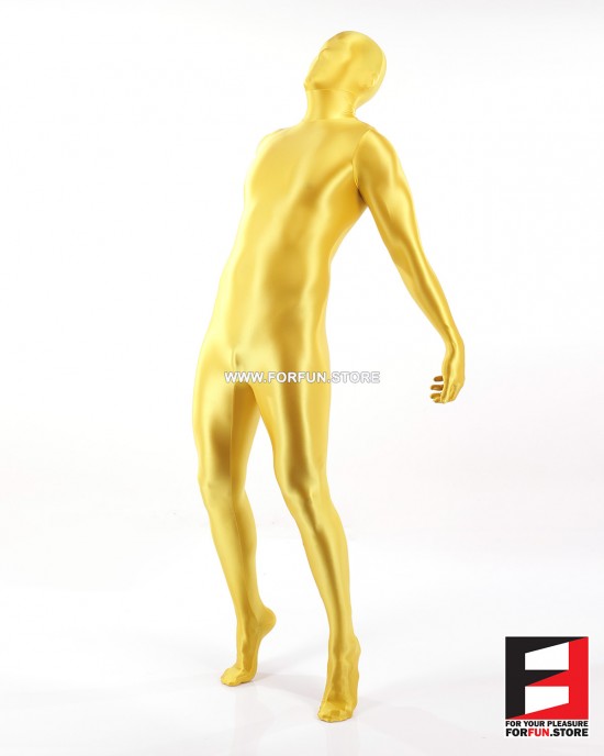 SPANDEX SLICK FUNSUIT YELLOW FS02